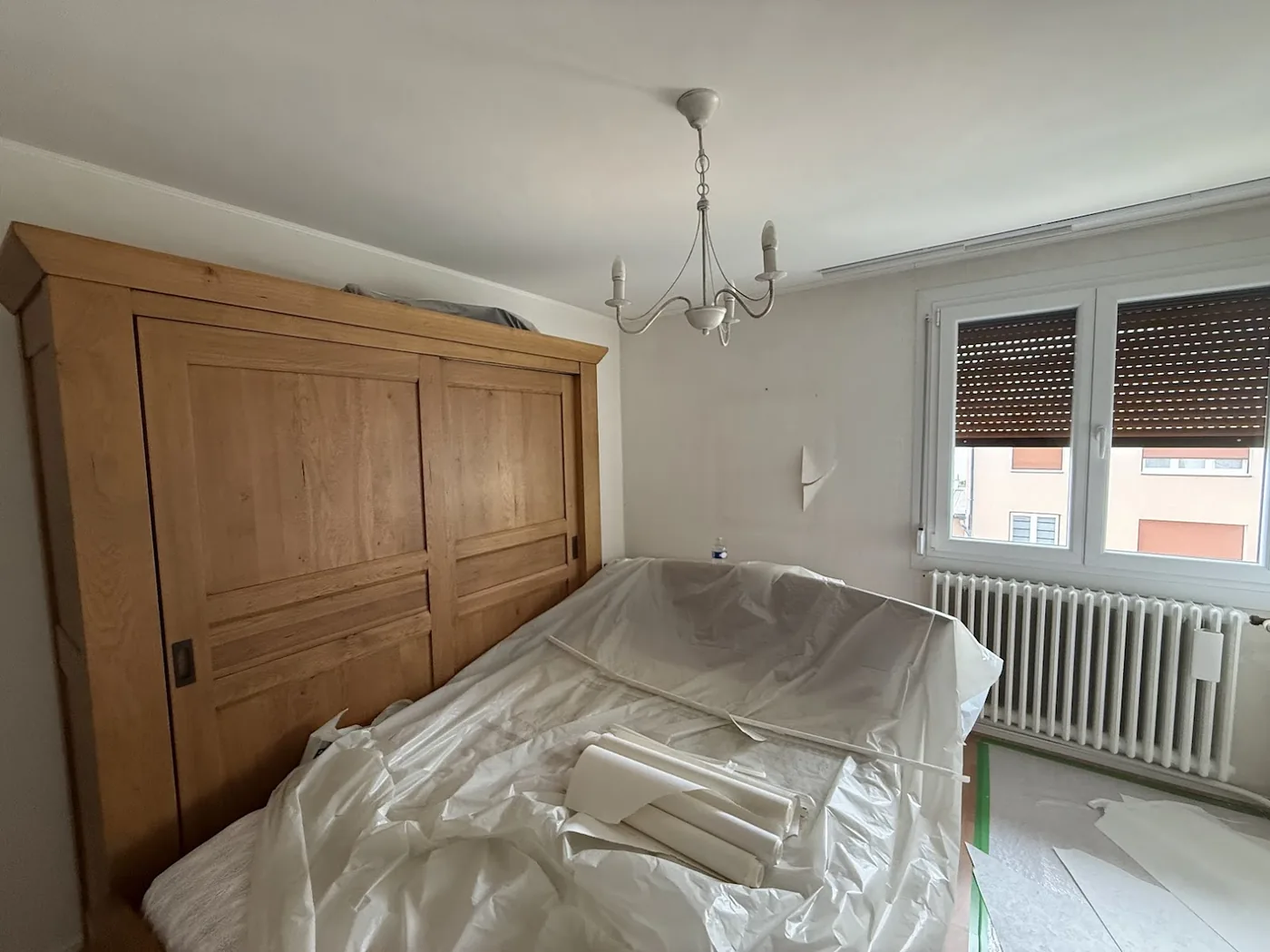 Protection du mobilier et préparation des supports, chantier Fameck SAR DECO